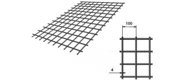 Сетка сварная (дорожная) 100х100х4мм 1,5х2м купить с доставкой в Шаховской