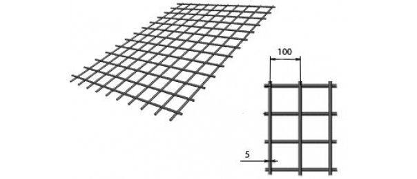Сетка сварная (дорожная) 100х100х5мм 1,5х2м купить с доставкой в Шаховской