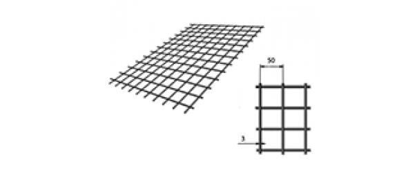 Сетка сварная (дорожная) 50х50х3мм 1х2м купить с доставкой в Шаховской