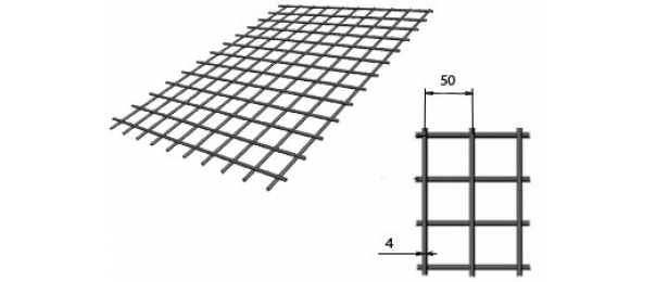 Сетка сварная (дорожная) 50х50х4мм 1х2м купить с доставкой в Шаховской